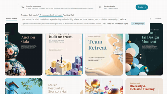 Create with Copilot for 365